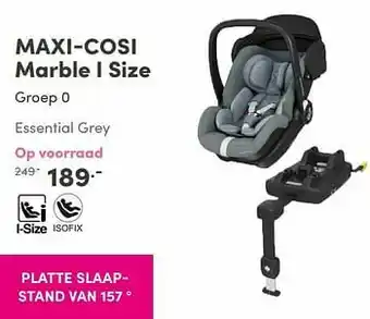 Maxi-cosi marble i size