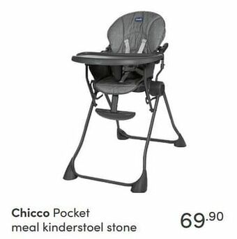 Baby & Tiener Chicco pocket meal kinderstoel stone aanbieding