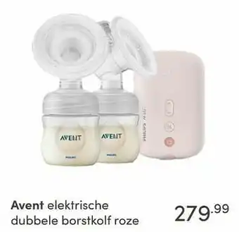 Avent elektrische dubbele borstkolf roze