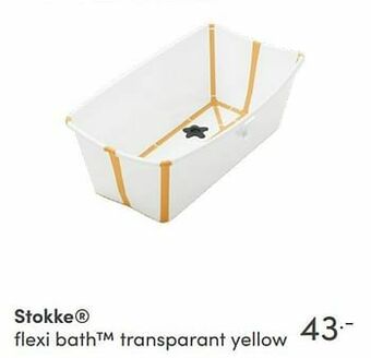 Baby & Tiener Stokke flexi bath transparant yellow aanbieding