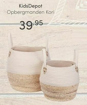 Baby & Tiener Kidsdepot opbergmanden kori aanbieding