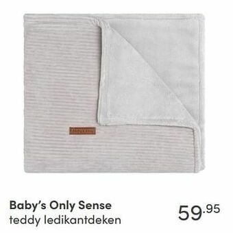 Baby & Tiener Baby’s only sense teddy ledikantdeken aanbieding