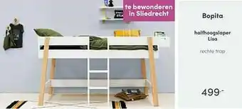 Baby & Tiener Bopita halfhoogslaper lisa rechte trap aanbieding