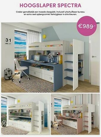 Baby & Tiener Hoogslaper spectra aanbieding