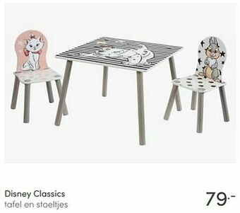 Disney classics tafel en stoeltjes