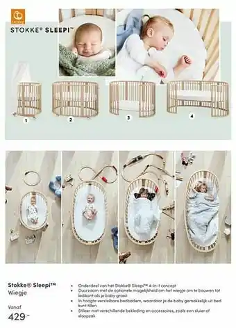 Baby & Tiener Stokke sleepi wiegje aanbieding