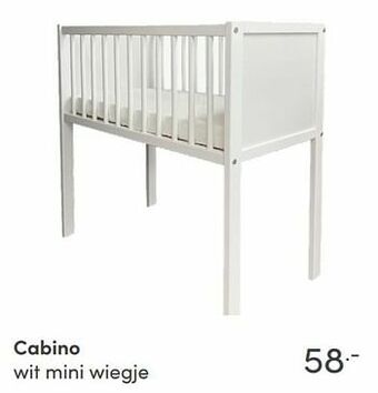 Baby & Tiener Cabino wit mini wiegje aanbieding