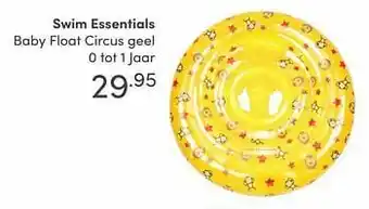 Baby & Tiener Swim essentials baby float circus geel aanbieding