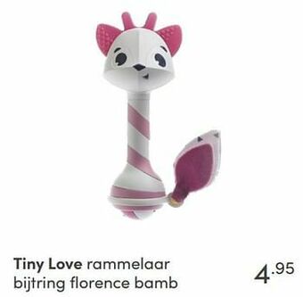 Baby & Tiener Tiny love rammelaar bijtring florence bamb aanbieding