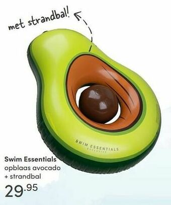 Baby & Tiener Swim essentials opblaas avocado + strandbal aanbieding
