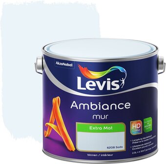 Bol.com Levis ambiance muurverf - extra mat - soda - 2.5l aanbieding
