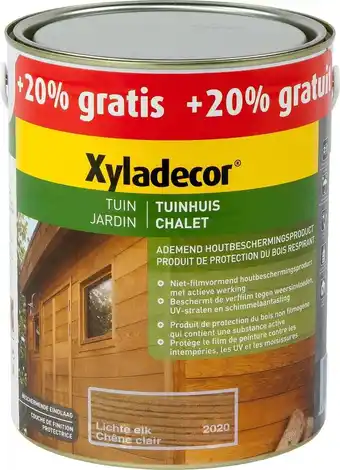 Xyladecor tuinhuis - houtbeits - mat - lichte eik - promo - 3l