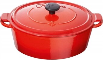 Bol.com Fontignac main libres braadpan - ovaal - 29 cm - rood aanbieding