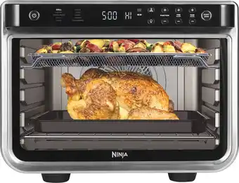 Bol.com Ninja foodi 10-in-1 vrijstaande elektrische oven - airfryer, bakken, grillen en meer - 29 liter - 2400 watt - dt200eu aanbieding