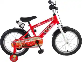 Bol.com Disney cars kinderfiets - jongens - 16 inch - rood aanbieding