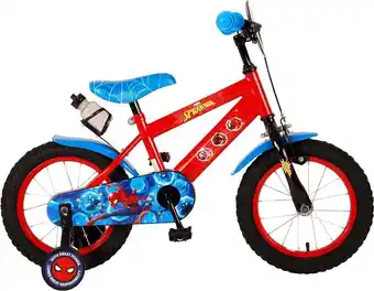 Ultimate spider-man kinderfiets - jongens - 14 inch - rood/blauw