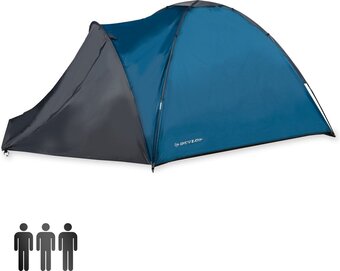 Bol.com Dunlop waterdicht 200 mm - grijs/ blauw - 3 persoons aanbieding