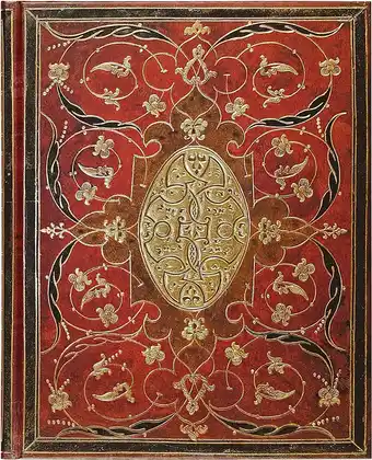 Peter pauper - oversize journal - bordeaux - 18x23 cm