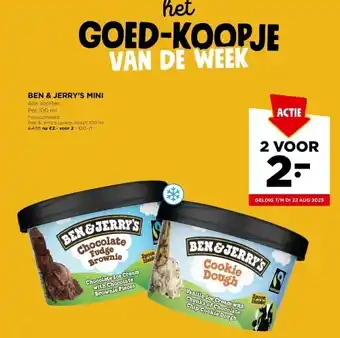 Jumbo Ben & jerry’s mini aanbieding