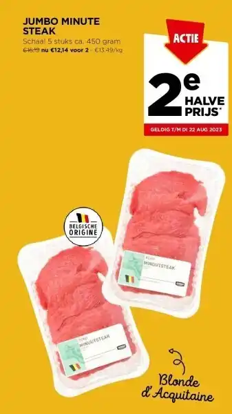 Jumbo Jumbo minute steak aanbieding