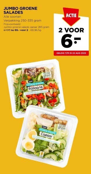 Jumbo Jumbo groene salades aanbieding