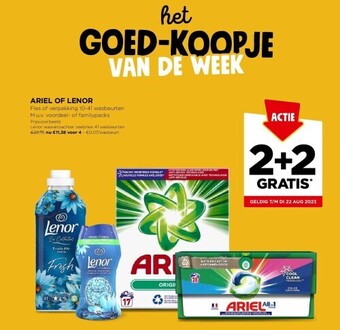 Jumbo Ariel of lenor aanbieding