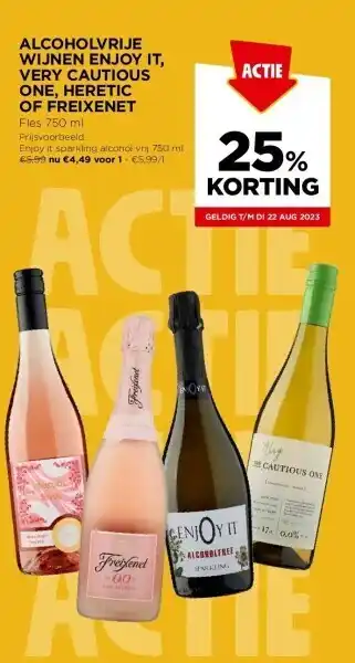 Jumbo Alcoholvrije wijnen enjoy it, very cautious one, heretic of freixenet aanbieding