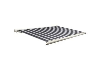 Makro Domasol Elektrische zonneluifel F20 400 x 250 cm blauw/crème gestreept aanbieding