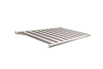 Makro Domasol Elektrische zonneluifel F20 500 x 300 cm grijs/crème gestreept aanbieding