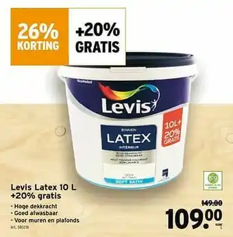 GAMMA Levis latex aanbieding