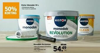 GAMMA Histor monodek revolution aanbieding