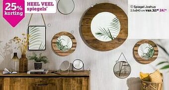 Leen Bakker Spiegel joshua aanbieding