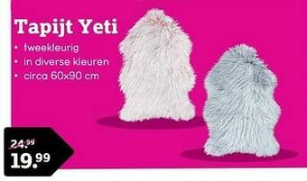 Leen Bakker Tapijt yeti aanbieding