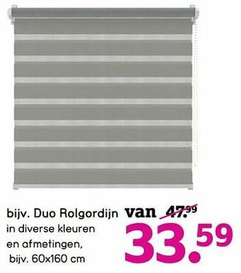 Leen Bakker Duo rolgordijn aanbieding