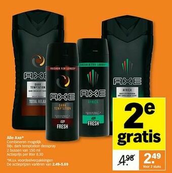 Albert Heijn Dark temptation deospray aanbieding