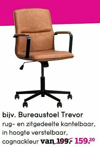 Leen Bakker Bureaustoel trevor aanbieding