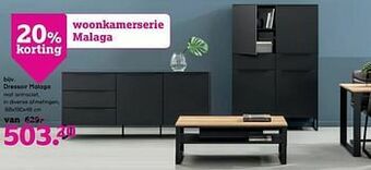 Leen Bakker Dressoir malaga aanbieding
