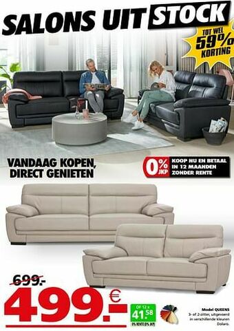 Seats and Sofas Model queens aanbieding