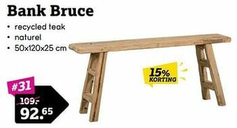 Leen Bakker Bank bruce aanbieding