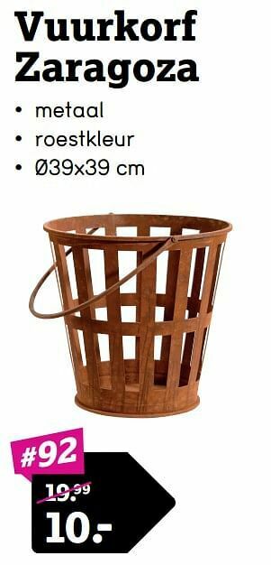 Leen Bakker Vuurkorf zaragoza aanbieding