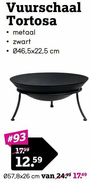 Leen Bakker Vuurschaal tortosa aanbieding