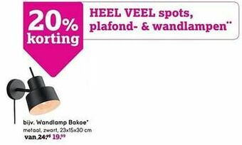 Leen Bakker Wandlamp bakoe aanbieding