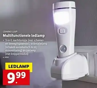 Lidl Livarno lux multifunctionele ledlamp aanbieding
