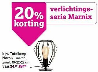 Leen Bakker Tafellamp marnix aanbieding