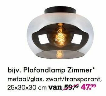 Leen Bakker Plafondlamp zimmer aanbieding