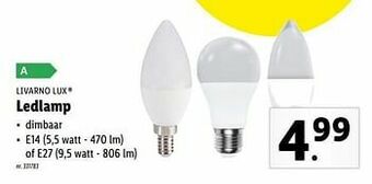 Lidl Ledlamp aanbieding