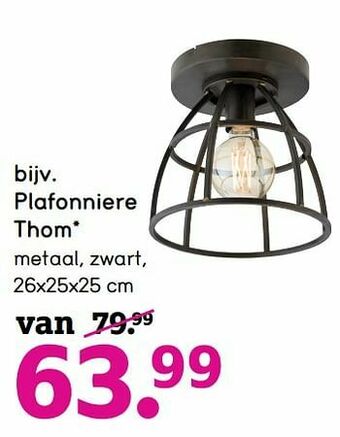 Leen Bakker Plafonniere thom aanbieding