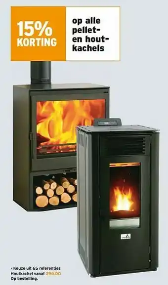 Pelleten houtkachels