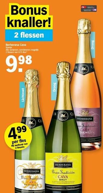 Albert Heijn Berberana cava spanje aanbieding