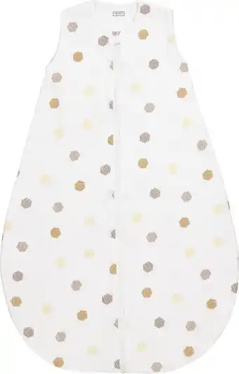 Bol.com Meyco baby honeycomb baby slaapzak rond - honey gold - 110cm aanbieding